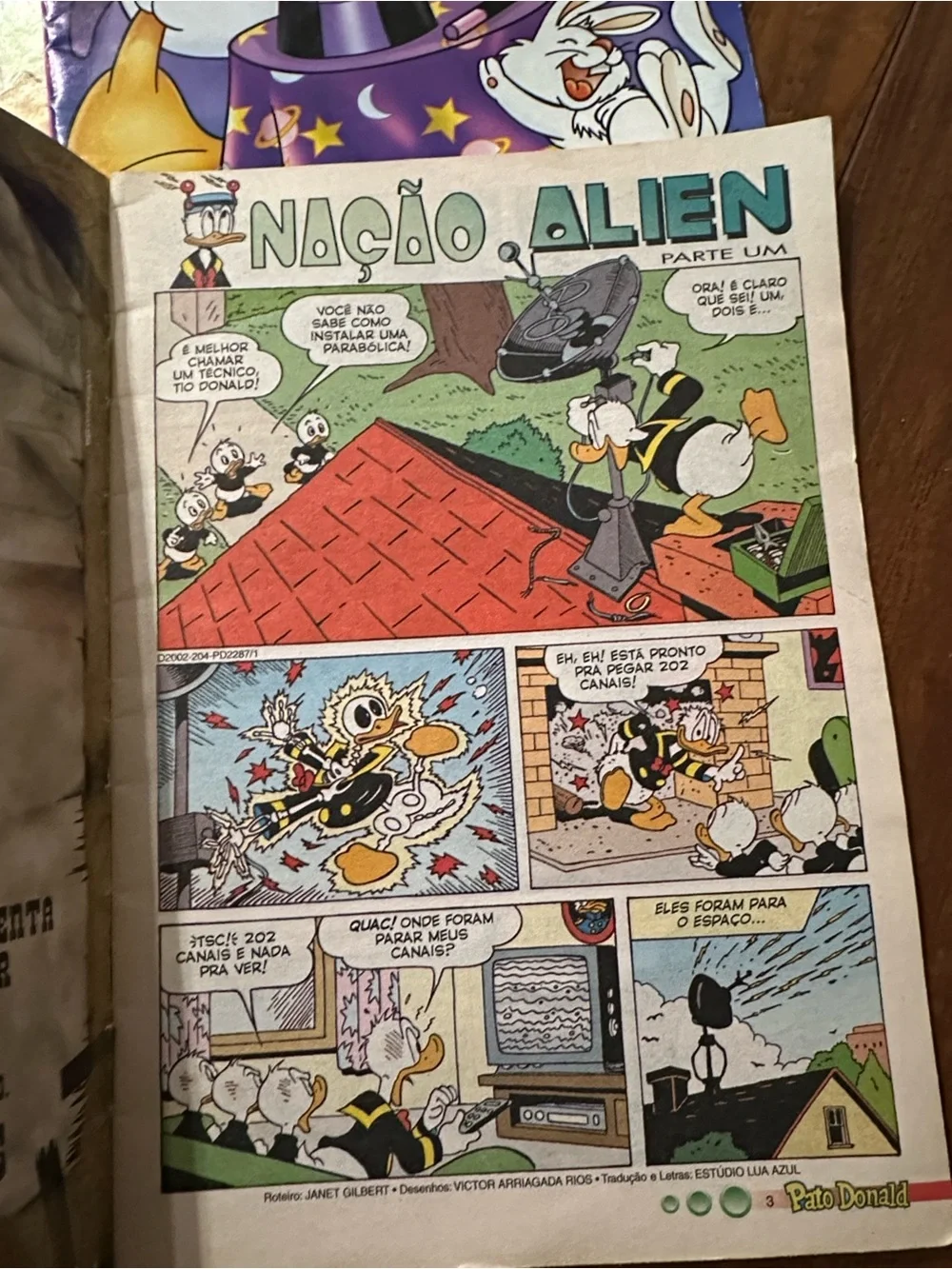 Vintage Disney Pato Donald Comic Lot Brazil Portuguese Abril 2003 2004